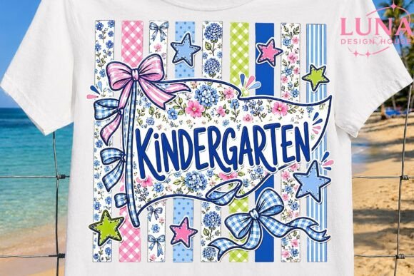 Download Kindergarten Floral Bow PNG Sublimation - Sublimation Collection