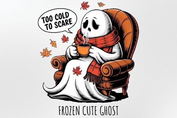 Download Frozen Cute Ghost Sublimation Halloween - Sublimation Collection
