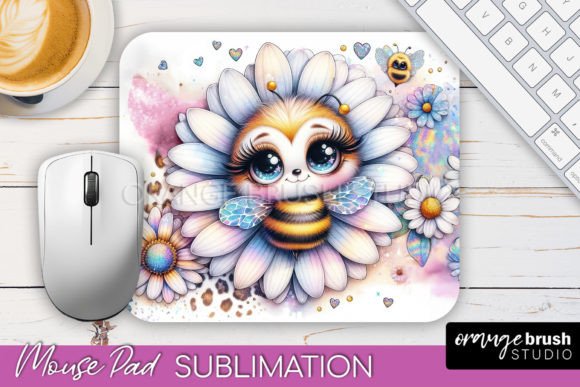 Download Cute Bee Mouse Pad Sublimation Design - Sublimation Collection