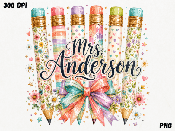 Download Personalized Teacher Pencil PNG, Custom - Pen Collection