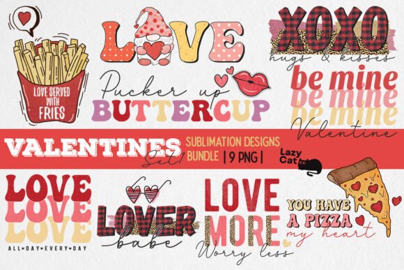 Download Valentines Sublimation Designs Bundle - Sublimation Collection