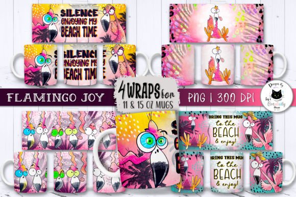 Download Funny Flamingo Mug Wraps | Summer Mugs - Mugs Collection