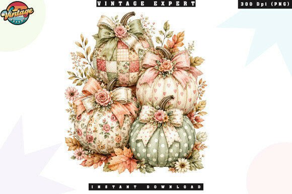 Download Vintage Cottagecore Pumpkin Bouquet PNG - Pumpkin Collection