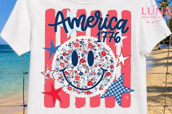 Download America 1776 Smiley Face PNG Sublimation - Sublimation Collection