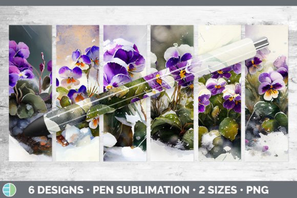 Download Snowy Violet Pen Wraps | Epoxy Sublimati - Pen Collection