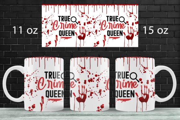 Download True Crime Mug Wrap Sublimation Png 15oz - Sublimation Collection