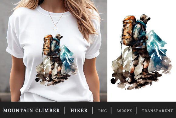 Download Mountain Climber, Hiker Sublimation Png - Sublimation Collection