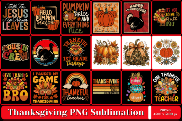 Download Thanksgiving PNG Sublimation Tshirt - Sublimation Collection