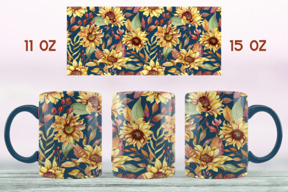 Download Sunflower Mug Sublimation Design Floral - Sublimation Collection