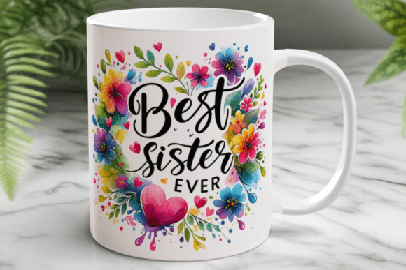 Download Best Sister Ever Mug Wrap Sublimation - Sublimation Collection