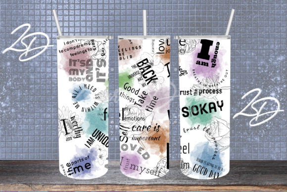 Download Positivity Quotes Sublimation Tumbler - Sublimation Collection