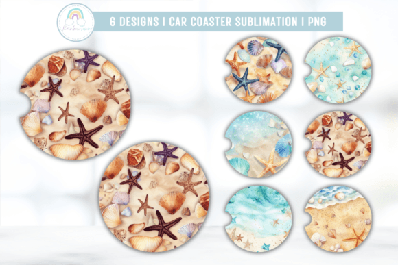 Download Beach Car Coaster Sublimation PNG - Sublimation Collection