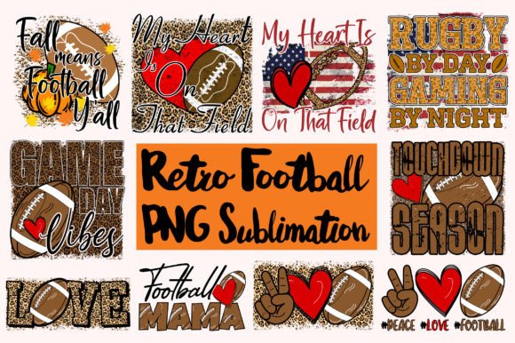 Download Retro Football PNG Sublimation Bundle - Sublimation Collection