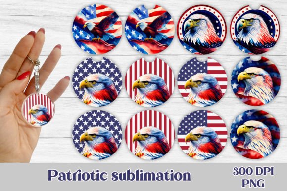 Download Patriotic Car Coaster Sublimation - Sublimation Collection