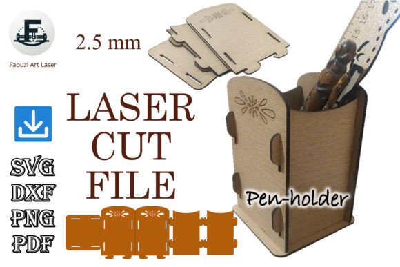 Download Personalized Pen Holder Laser Cut Files - Pen Collection