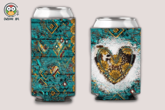 Download Heart Western Can Cooler Sublimation - Sublimation Collection