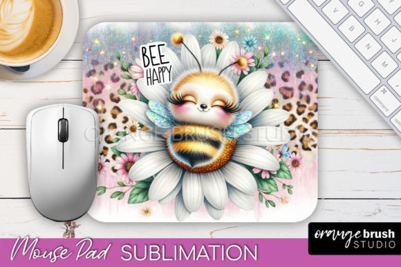 Download Cute Bee Mouse Pad Sublimation Design - Sublimation Collection