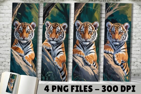 Download Adorable Cute Baby Tiger Cub Bookmark - Premium Resources