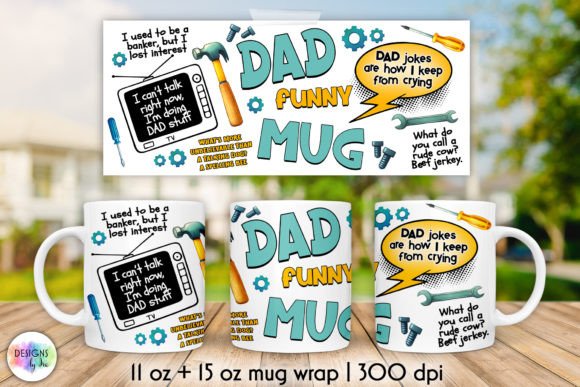 Download Funny DAD Jokes Mug Wrap Sublimation - Sublimation Collection