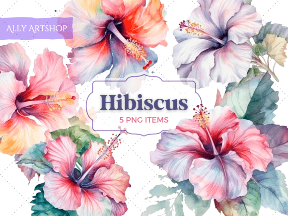 Download Hibiscus Tropical Flower Sublimation Art - Sublimation Collection