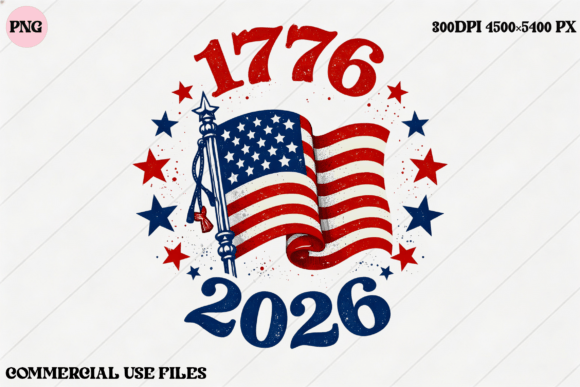 Download 1776 2026 USA Flag Stars Sublimation - Sublimation Collection