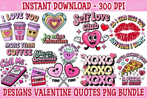 Download Valentine Quotes PNG Bundle Sublimation - Sublimation Collection
