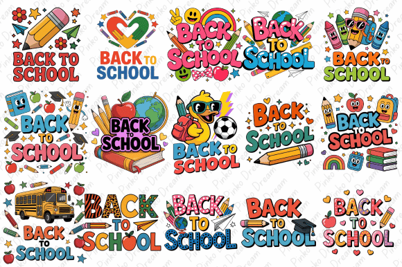 Download Back to School PNG Sublimation Bundles - Sublimation Collection