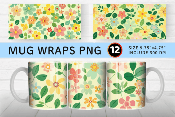 Download Spring Flower Mug Wrap Sublimation - Sublimation Collection