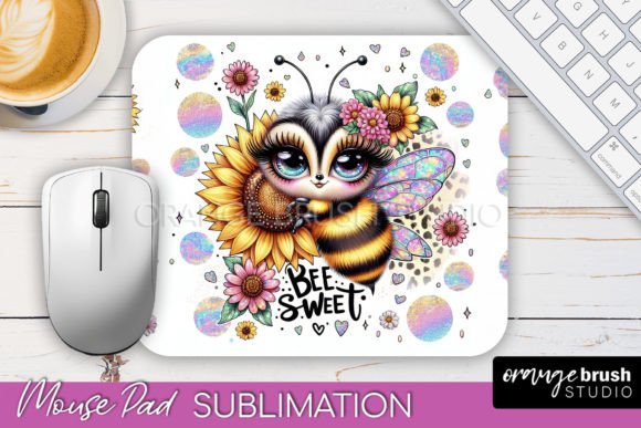 Download Cute Bee Mouse Pad Sublimation Design - Sublimation Collection