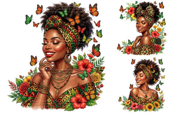 Download Black Woman Juneteenth Sublimation PNG - Sublimation Collection