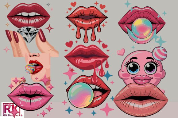 Download 💋 Cute Lips Clipart Bundle - Lips clipart bundle Collection