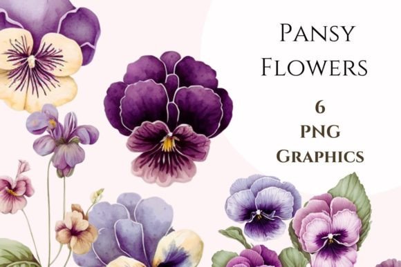 Download Pansy Flower Sublimation Bundle - Set 2. - Sublimation Collection