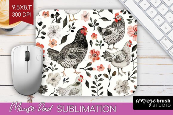 Download Floral Animals Mouse Pad PNG Sublimation - Sublimation Collection