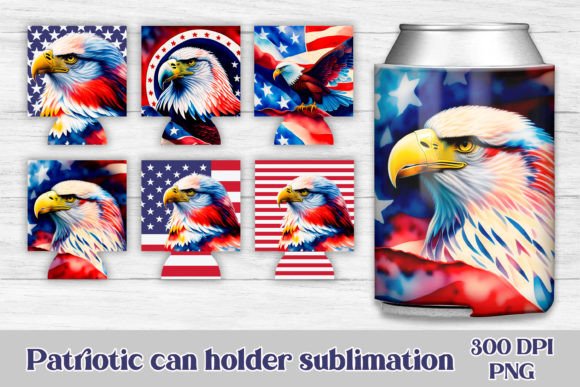 Download Can Holder Sublimation | Patriotic Eagle - Sublimation Collection