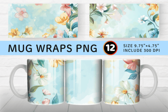 Download Spring Flower Mug Wrap Sublimation - Sublimation Collection