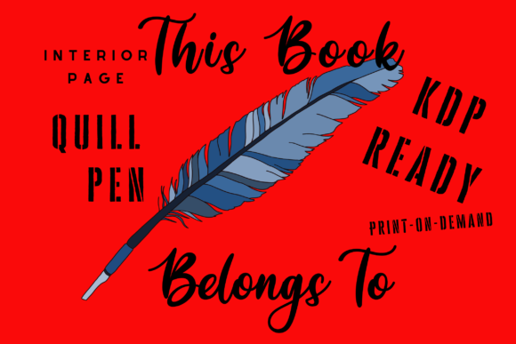 Download Quill Pen This Book Belongs to - Pen Collection