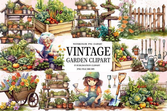 Download Vintage Garden Sublimation Bundle - Sublimation Collection
