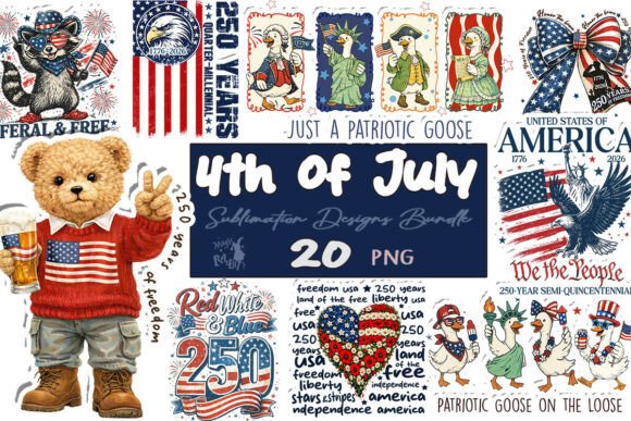 Download 4th of July Sublimation Designs Bundle - Sublimation Collection